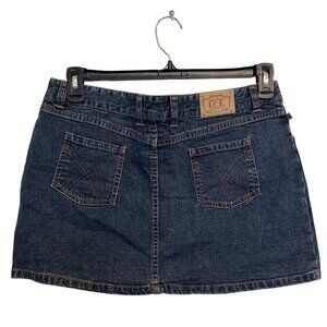 Dark Blue Denim Mini Skirt I.C.E Jeanswear Size 13 Low Rise Casual